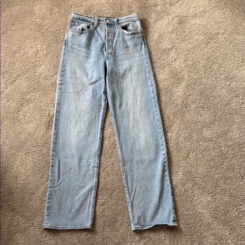 Levi's Light Blue Straight Leg Jeans